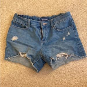 Short Ripped Denim Shorts
